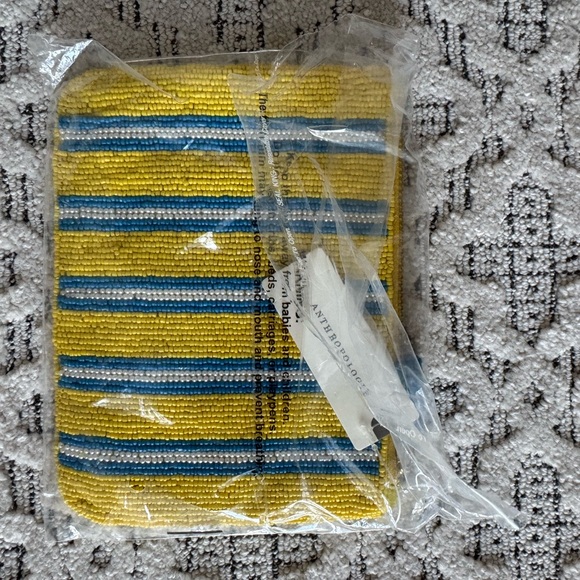 Anthropologie NWT Beaded Tomato Clutch - Picture 3 of 5